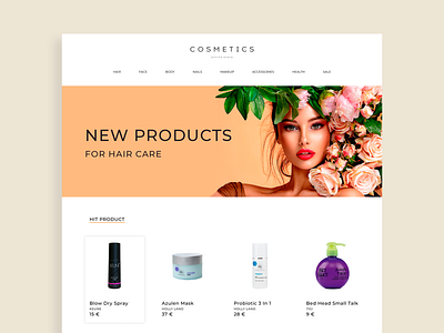 Web design for cosmetics store brand brand design design logodesign web webdesign website