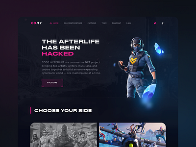 NFT Project - CODE HYPERIUM crypto dark design game nft pay ui uiux ux wallet web design