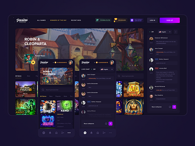 UI / UX design - gambling