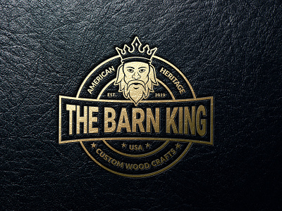 The Barn King Logo Design branding elkrees elkreesdesign furniture furniture logo king king logo logo logo design logodesign vintage logo vitange