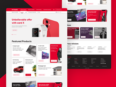 Citadele bank design concept concept design typography ui ux web design