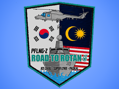 PATCH ROAD TO ROTAN - ARMY PROGRAM AND COLLECTIONS design embroidered patch embroidery embroidery design malaysia