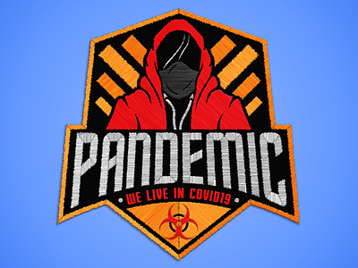 PANDEMIC PATCH embroidered patch embroidery embroidery design malaysia