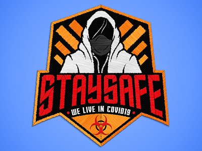 STAYSAFE PATCH embroidered patch embroidery embroidery design malaysia