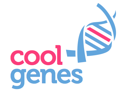 cool genes branding fresh logo simple vector