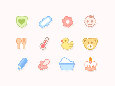 Cute baby bathtub bear birthday child cute duck icon icons
