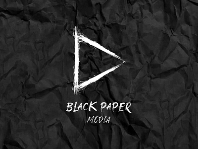 Black Paper Media Studio Logo branding design inkscape logo simple