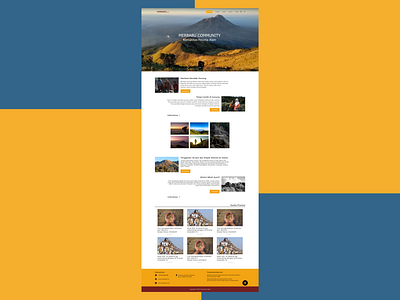 Redesign Merbabu.com Website design figma minimal redesign simple web website