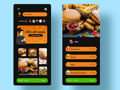 SWIGGY - DARK CONCEPT ui ux app concept design