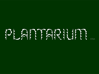 Typeface Plantarium font ornamental typeface plant illustration type type design typeface typography