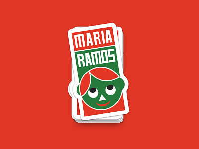 Maria Ramos Brand Sticker brand brand identity branding design concept design identity logo logotype personal brand rodchenko