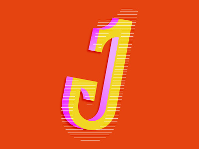 Letter J design illustration letter letter art letter j type type art type design typeface typeface design typefaces typography vector