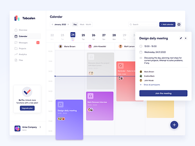 📅 Calendar - concept by Eryk Sobiechowski for Project: People on Dribbble