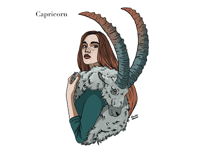 Zodiac: Capricorn illustration
