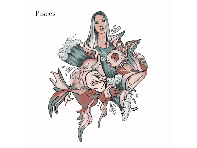 Zodiac: Pisces illustration