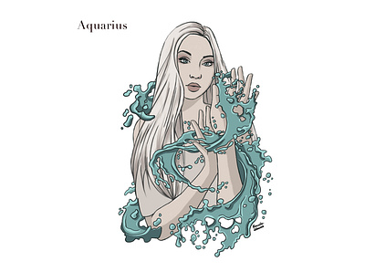 Zodiacs: Aquarius illustration zodiac zodiac sign
