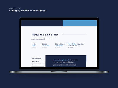 Category section in Homepage design desktop homepage ui web web design