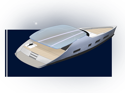 POWER YACHT design illustrator