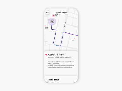 DailyUI #20 - Location Tracker animation app design dailyui dailyui 020 location tracker mobile ui ui ux