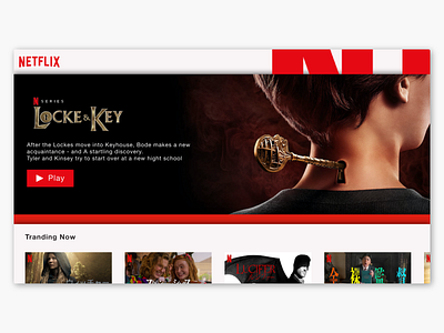 Daily UI #25 - REDESIGN NETFLIX TV APP