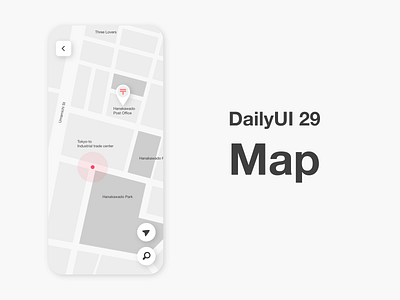 DailyUI #29 - Map app app design dailyui dailyui 029 design map mobile mobile design ui ui design ux ux design