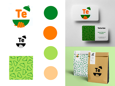 Logo & visual identity design - Dark kitchen artistic direction branding dark kitchen delivery design graphic design green healthy food illustration illustrator logo meals restaurant vegan food vegetarian