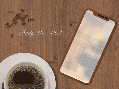 Daily ui 004 Calculator app dailyui カフェ サイト デザイン モバイル