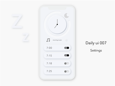 Daily ui 007  Settings