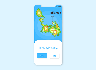 Daily ui 29 Map app dailyui dailyui029 design game illustrator map mobile photoshop pikachu pokemon ui ux web xd