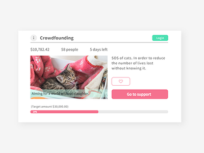 Daily Ui 32 Crowdfunding Campaign