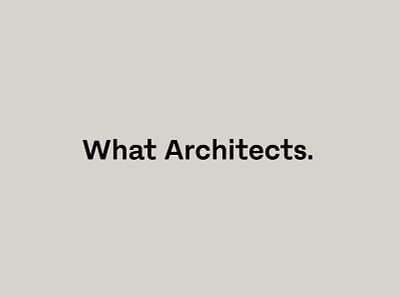 What Architects – Brand Identity branding design layout logo portfolio design print print design typography visual identity