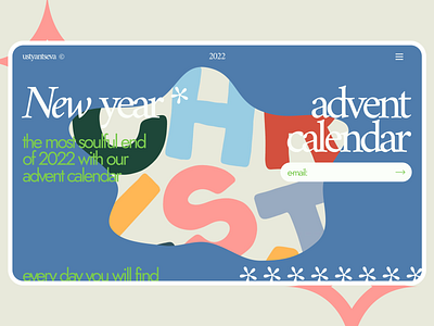 Christmas Advent Calendar Landing Page advent calendar animation branding christmas design graphic design icon illustration logo ui ui design ux ux design vector web web design