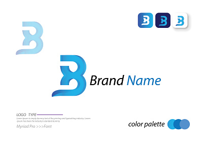 B Letter logo design app branding design flat minimalist modern print realestate vector web