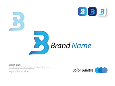 B Letter logo design