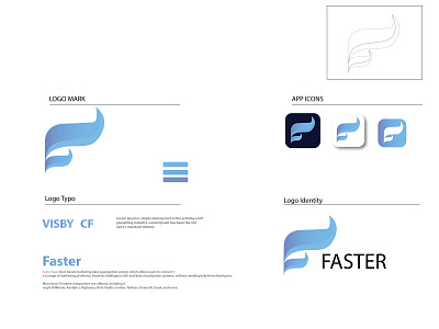 F letter logo design. branding design logo minimal minimalist modern print realestate vector web