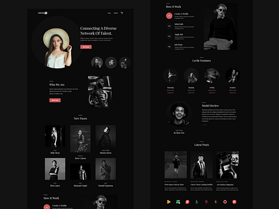 Talent Riser art branding clean creative job landing page modern opportunity talent ui uiux unique ux website