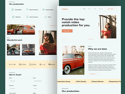 Videox - Videography Production Landingpage