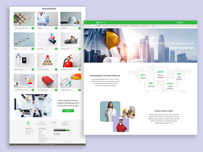 Occupational Health and Safety Company Homepage add add card architect banner brand health healthy homepage landing logo safety shop shopify ui uidesign uiux website