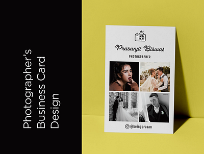Photographer's Business Card Design brand design brandidentity branding business card design businesscard
