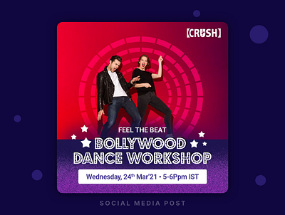 Bollywood Dance Fitness bollywood bollywoodance dance dancefitness social media design social media post