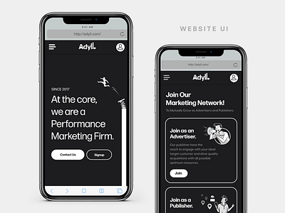 Marketing Agency Mobile UI