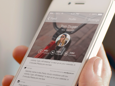 Social App Concept for iOS 7