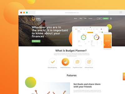 Budget Planner app budgeting dribbble finance popular product shot sketch ui design ux ux design website
