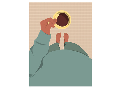 Morning routine_1 adobe illustrator illustration morning routine simple vector