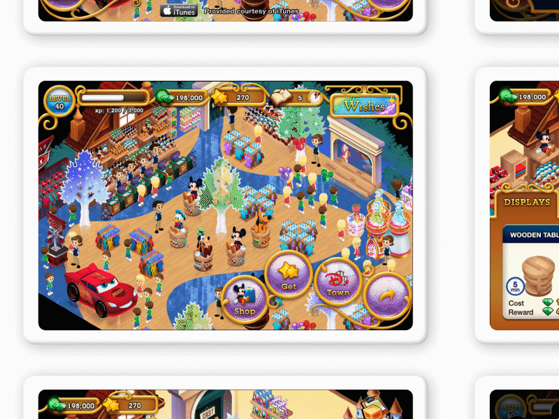 My Disney Store animation art direction design disney disney art mobile game ui user experience user experience design user inteface