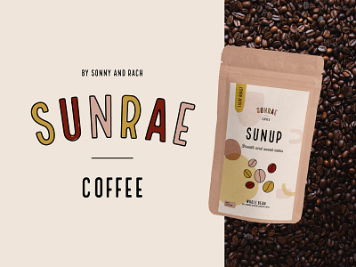 Sunrae Coffee branding design graphic design logo logotype packaging packagingdesign