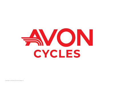 Bad Logos Gone Good | Avon Cycles badlogo bicycle bicycle logo bicycling bold branding cycle cycles design logo logo design logodesign monogram negative space rebrand red redesign vector