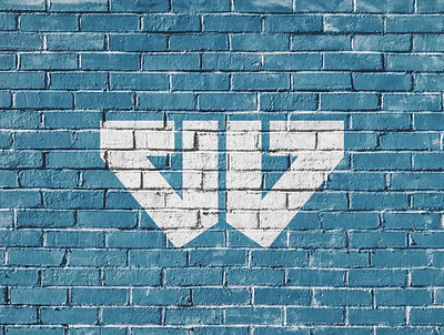 W Mark [Circa 2015] blue bold branding brick design illustration logo logo design minimal monogram negative space texture vector wall