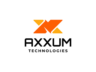 Axxum Logo Redesign bold branding design illustration logo logo design minimal monogram negative space tech vector