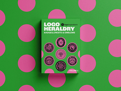 Logo Heraldry by LogoInspirations (ebook) badge bold branding crest design ebook emblem heraldry logo logo book logo design patch